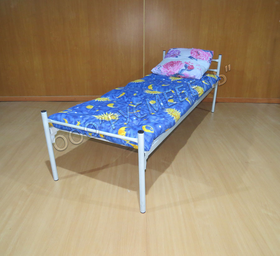 Кровать металлическая одноярусная Эконом - 3