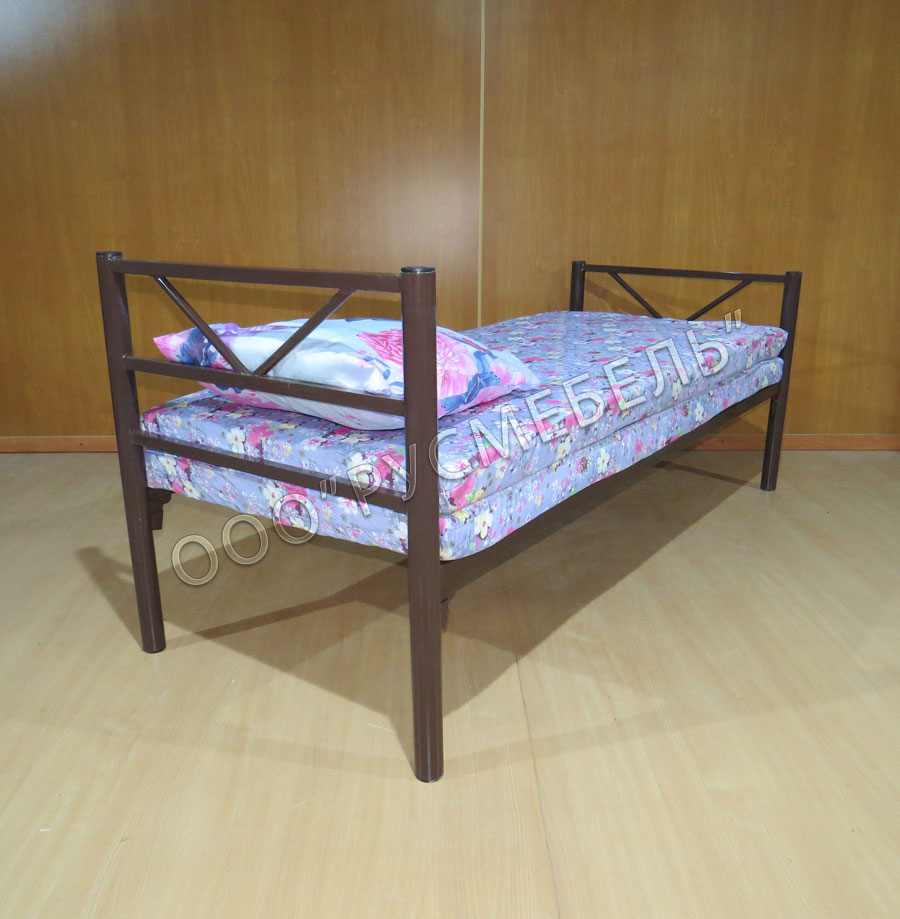 Кровать металлическая одноярусная Комфорт -5.1 Фото